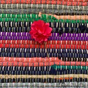 Men Flower Lapel Pin